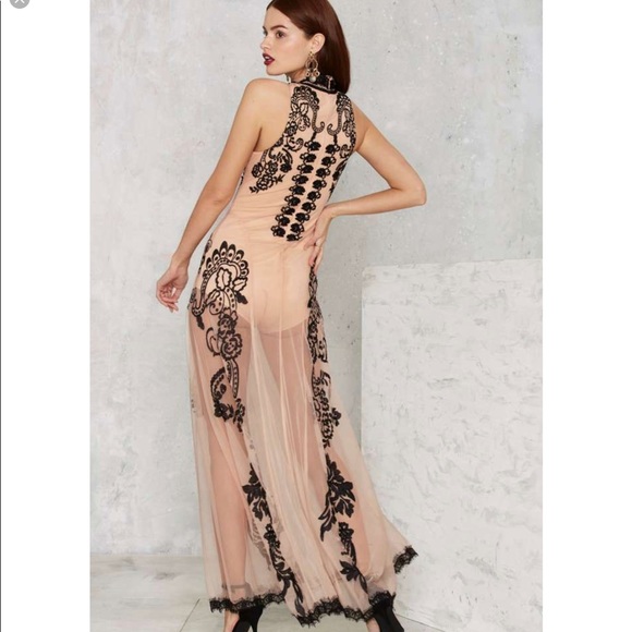 019 say my name Embroidered maxi dress - Picture 2 of 3